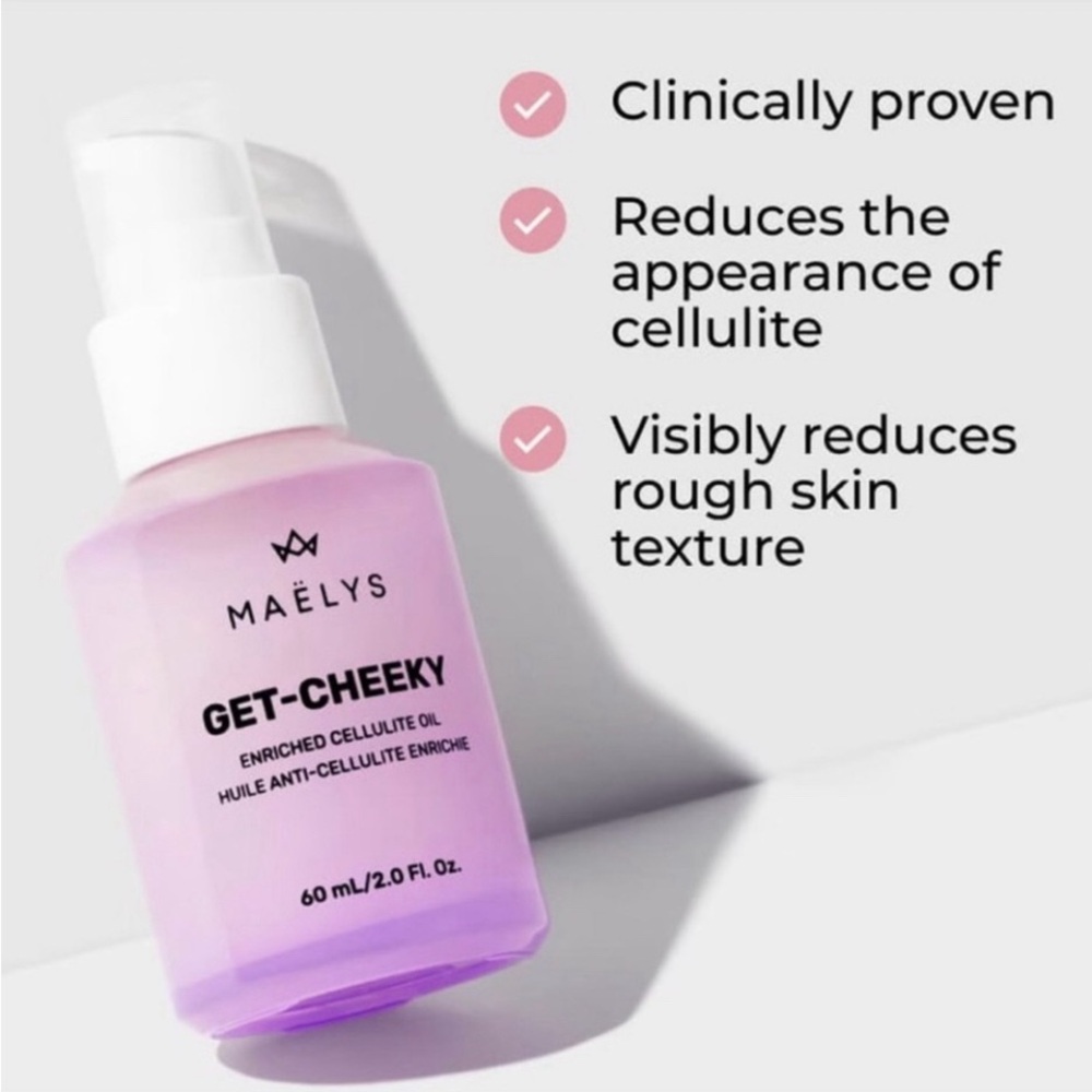 Maelys Get-Cheeky Cellulite Oil FULL SIZE 60ml. NWT.